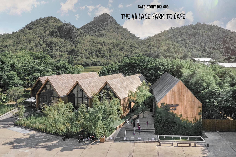 10 ร้านคาเฟ่ กาญจนบุรี - ร้าน The Village Farm To Café